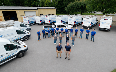 Superior Indoor Comfort team and fleet of vehicles